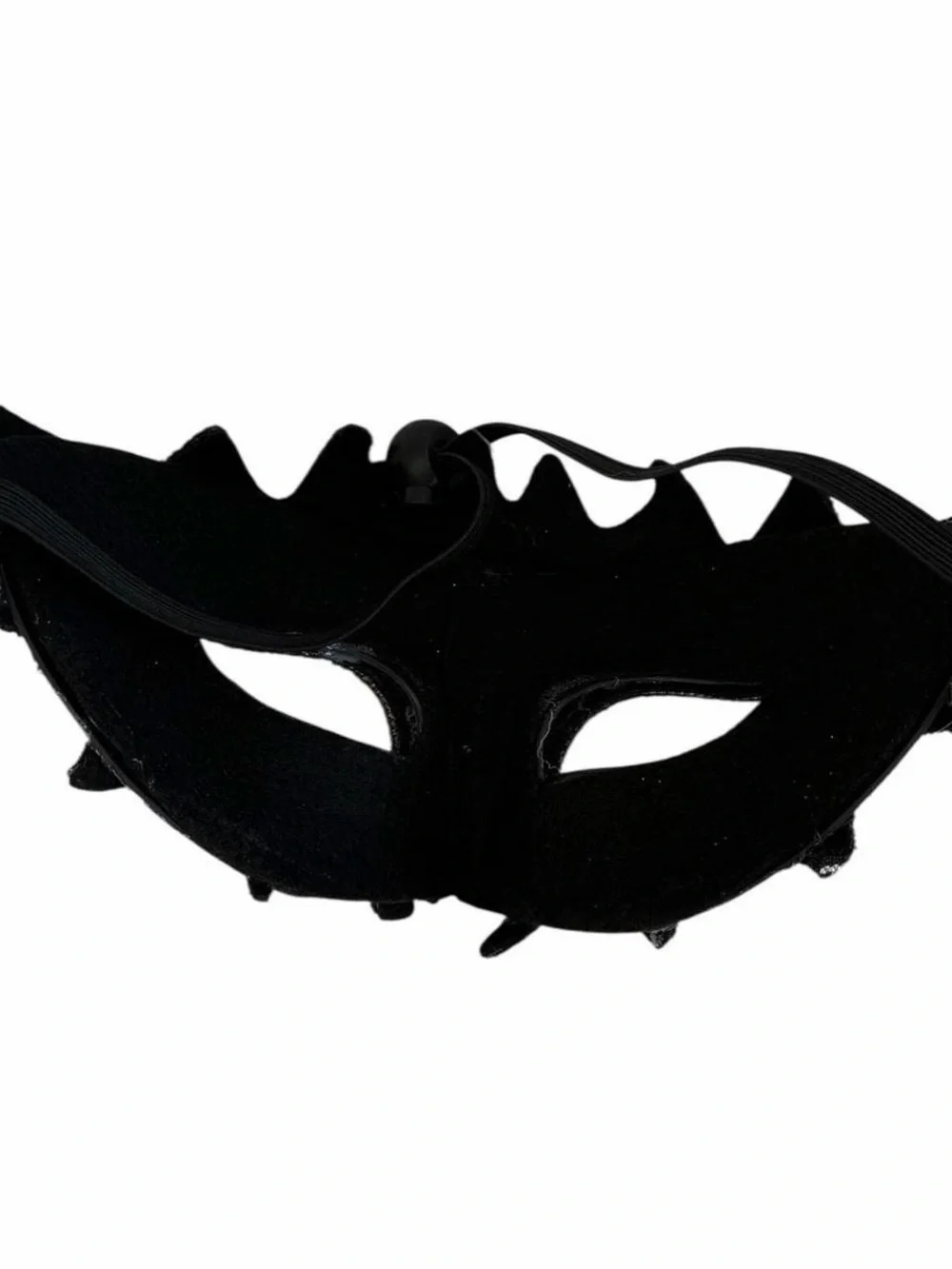 Black Rhinestone Spiderweb Masquerade Mask Halloween Costume